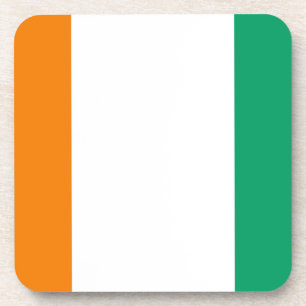 Flag of Ivory Coast - Drapeau de la Côte d'Ivoire Coaster