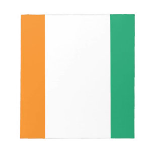 Flag of Ivory Coast - Drapeau de la Côte d'Ivoire Notepad