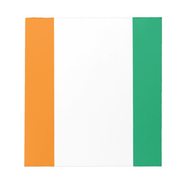 Flag of Ivory Coast - Drapeau de la Côte d'Ivoire Notepad (Front)