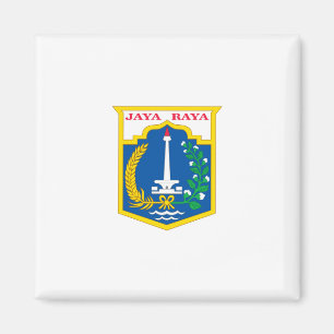 Flag of Jakarta (Indonesian Capital City) Magnet