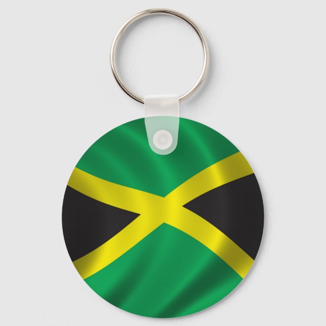 Flag of Jamaica Key Ring (Front)
