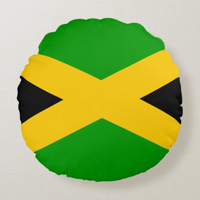 Flag of Jamaica Round Cushion (Front)