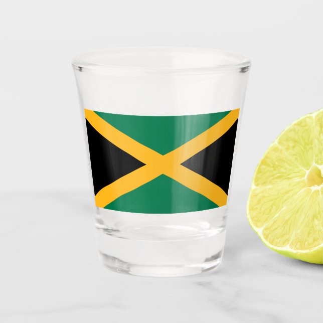 Flag of Jamaica  Shot Glass (Front)