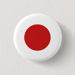 Flag of Japan 3 Cm Round Badge
