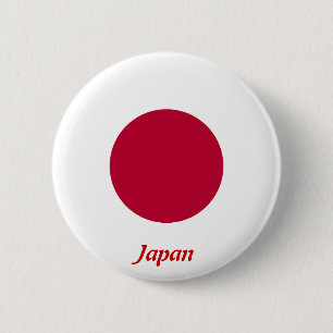 Flag of Japan 6 Cm Round Badge