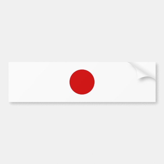 Flag of Japan  Bumper Sticker (Front)