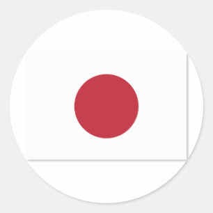 Flag_of_Japan Classic Round Sticker