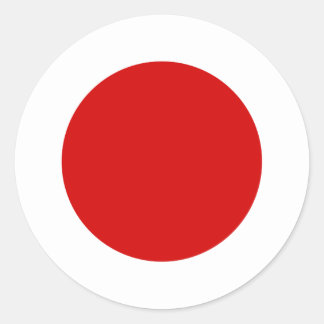 Flag of Japan Classic Round Sticker