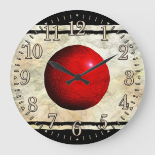 Flag of Japan Nippon Patriotic Art Wall Clock
