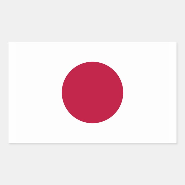 Flag of Japan Rectangular Sticker (Front)