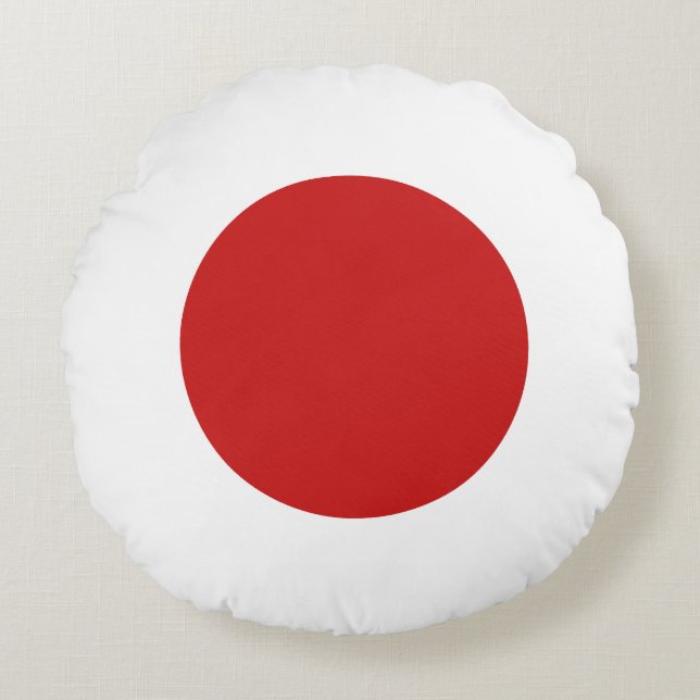 Flag of Japan Round Cushion (Front)