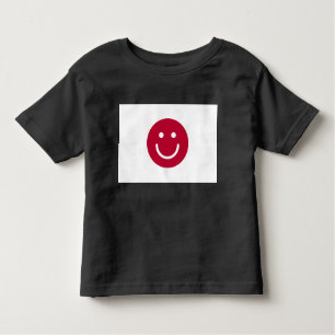 Flag of Japan with Smile face Toddler T-Shirt