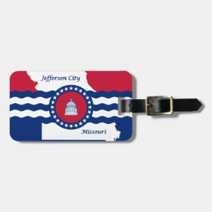 Flag of Jefferson city, Missouri Luggage Tag