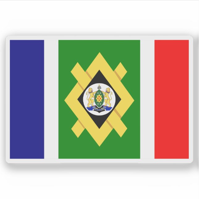 Flag of Johannesburg, the Republic of South Africa (Front)