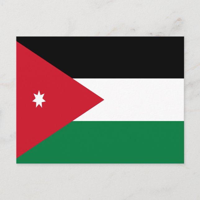 Flag of Jordan Postcard (Front)