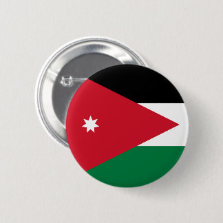 Flag of Jordania 6 Cm Round Badge