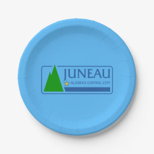 Flag of Juneau, Alaska Paper Plates