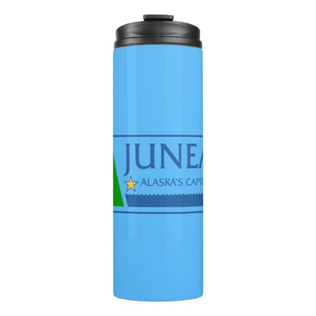 Flag of Juneau, Alaska Thermal Tumbler (Front)