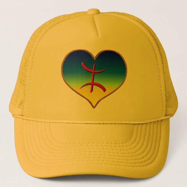 flag of kabyle trucker hat (Front)