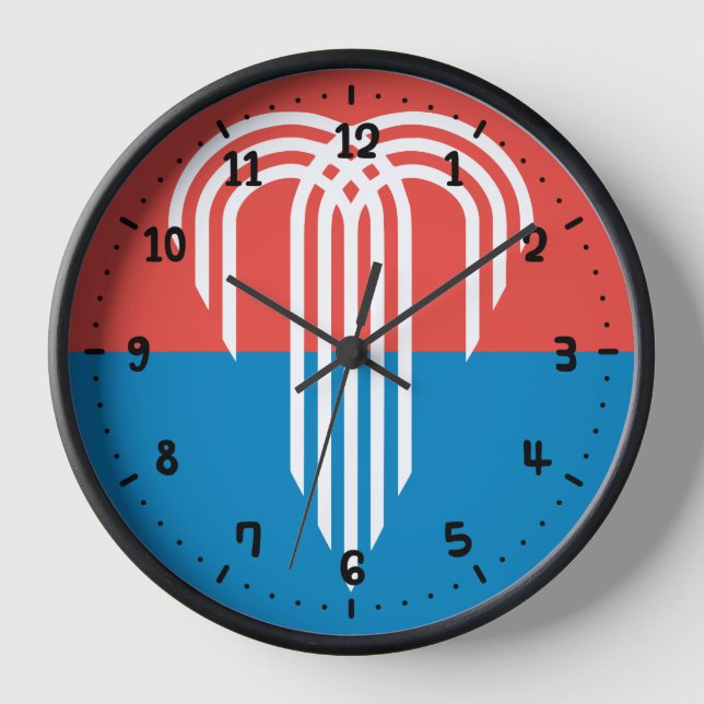 Flag of Kansas City, Missouri Clock (Front)