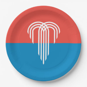 Flag of Kansas City (Missouri) Paper Plate