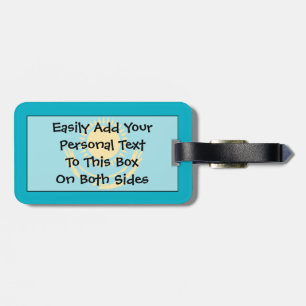 Flag of Kazakhstan Easy ID Personal Luggage Tag