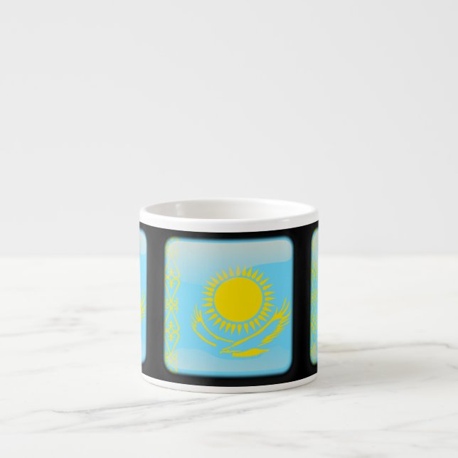 Flag of Kazakhstan Espresso Cup (Front)
