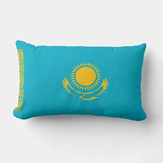 Flag of Kazakhstan Lumbar Cushion (Front)