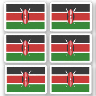 Flag of Kenya - a collection Sticker