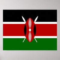 Flag of Kenya Africa