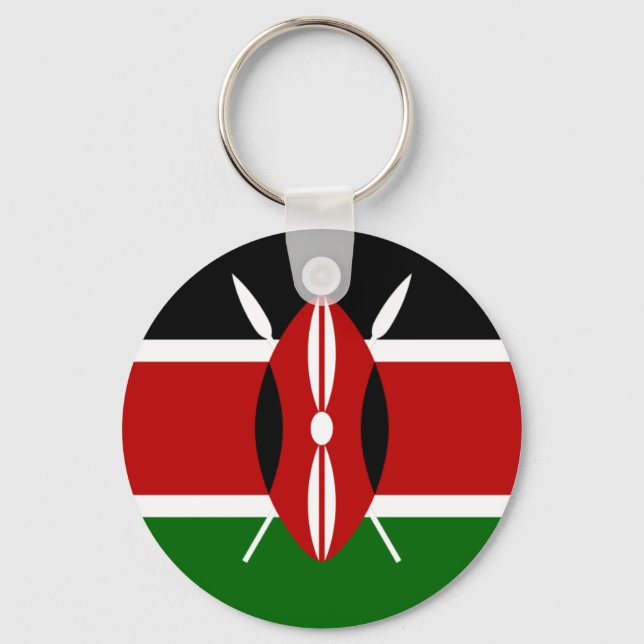 Flag of Kenya Keychain (Front)