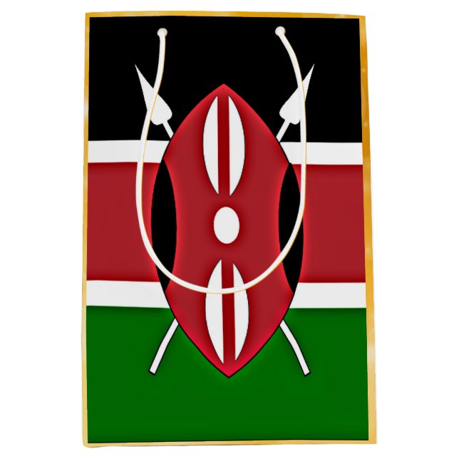 Flag of Kenya Medium Gift Bag (Front)