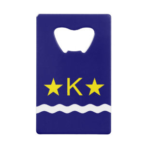 Flag of Kinshasa, Congo Credit Card Bottle Opener