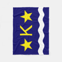 Flag of Kinshasa, Congo Fleece Blanket