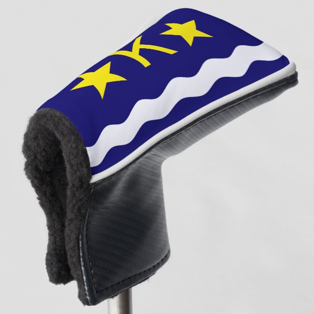 Flag of Kinshasa, Congo Golf Head Cover (3/4 Front)
