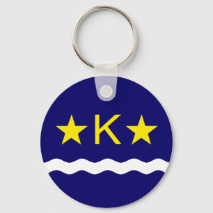 Flag of Kinshasa, Congo Keychain