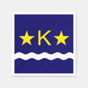 Flag of Kinshasa, Congo Paper Napkins