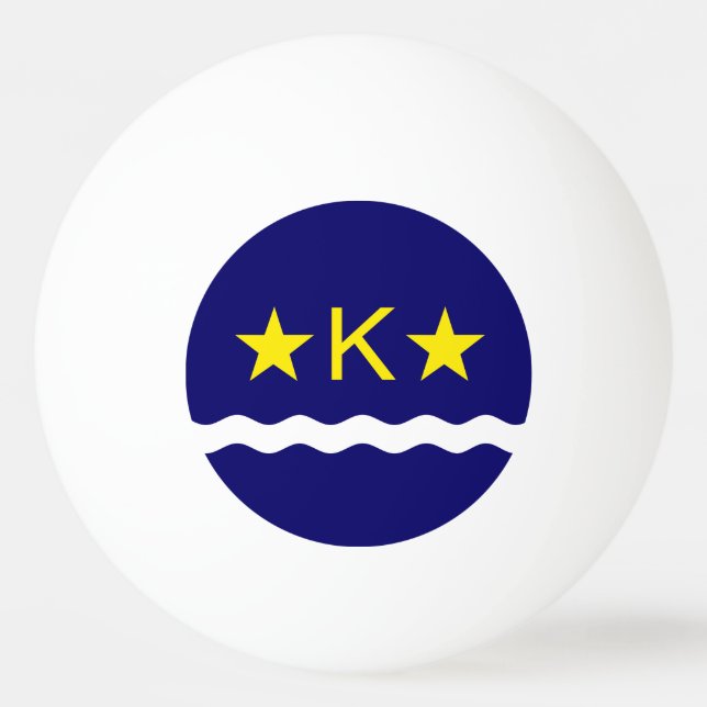 Flag of Kinshasa, Congo Ping Pong Ball (Front)