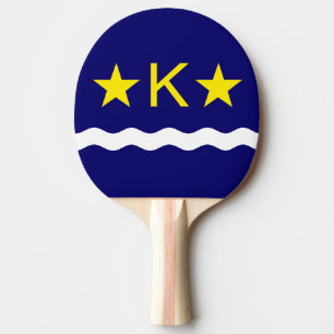 Flag of Kinshasa, Congo Ping Pong Paddle