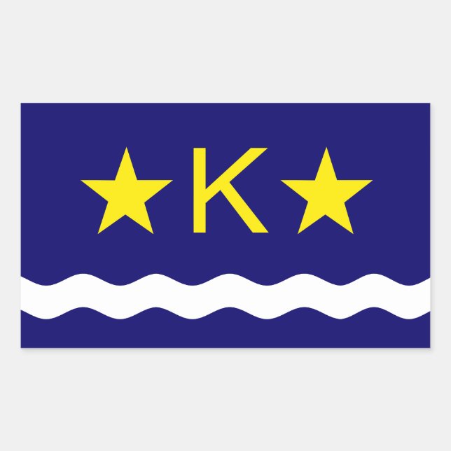 Flag of Kinshasa, Congo Rectangular Sticker (Front)