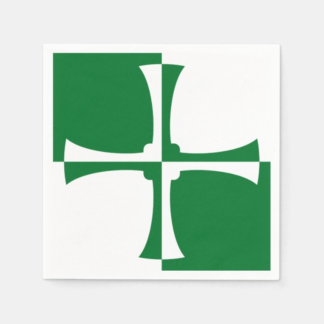 Flag of Kirkcudbrightshire Paper Napkins (Front)