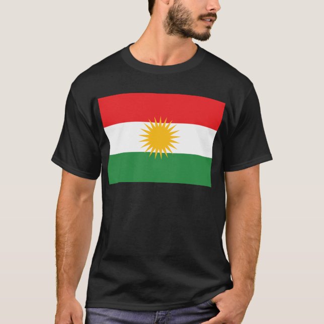 Flag of Kurdistan (Alay Kurdistan or Alaya Rengîn) T-Shirt (Front)