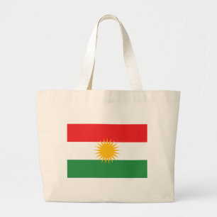 Flag of Kurdistan; Kurd; Kurdish Large Tote Bag