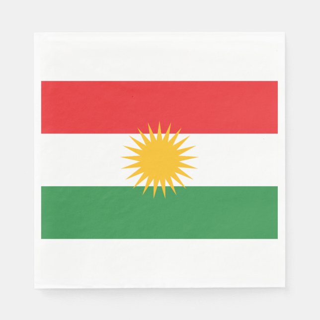Flag of Kurdistan Napkin (Front)
