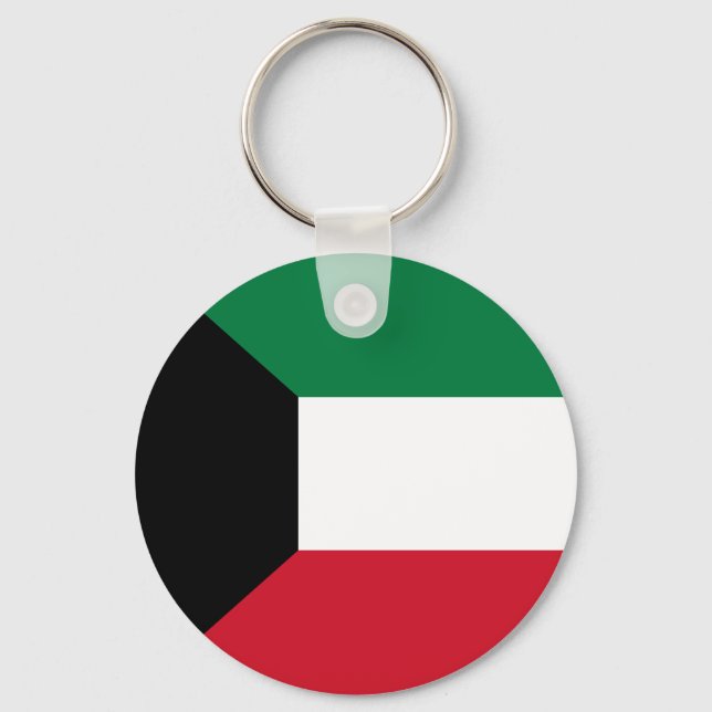 Flag of Kuwait Key Ring (Front)