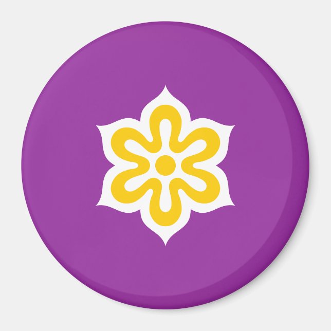 Flag of Kyoto Prefecture, Japan Magnet (Front)