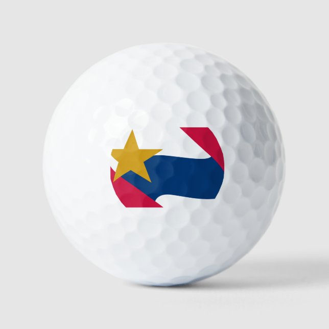 Flag of Lafayette, Indiana Golf Balls (Front)