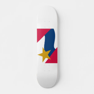 Flag of Lafayette, Indiana Skateboard