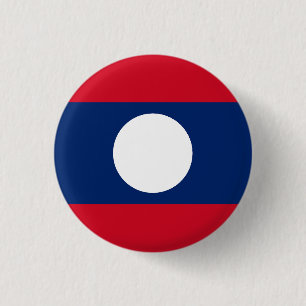 Flag of Laos 3 Cm Round Badge
