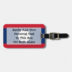 Flag of Laos Easy ID Personal Luggage Tag